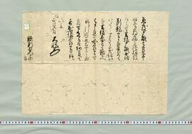 〔書状〕（縣新左衛門の病気見舞）